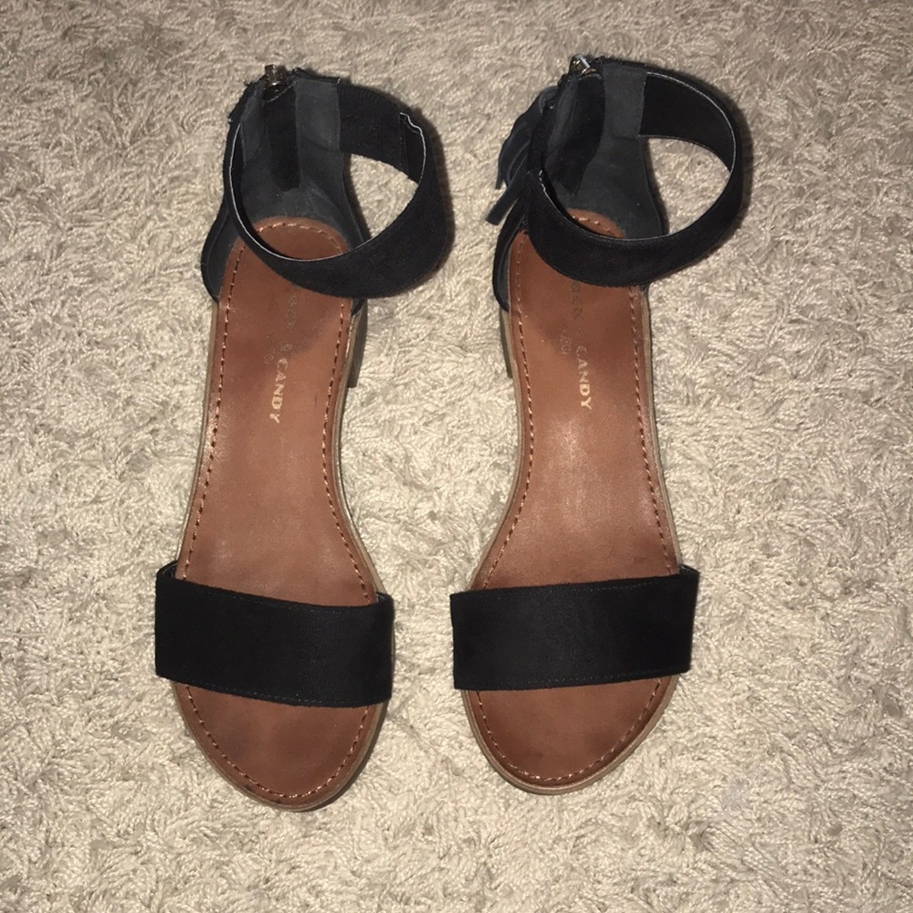 Black Sandals from Dillard’s! Paid 45.